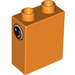 Duplo Orange Brick 1 x 2 x 2 with Eye on Side without Bottom Tube (4066 / 10501)