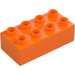 Duplo Orange Kloss 2 x 4 (3011 / 31459)