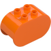 Duplo Orange Brick 2 x 4 x 2 with Rounded Ends (6448)