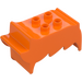 Duplo Orange Design Brick Hair (4997)