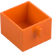 Duplo Orange Drawer with Handle (4891)