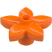 Duplo Orange Flower with 5 Angular Petals (6510 / 52639)