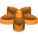 Duplo Orange Flower with 5 Angular Petals (6510 / 52639)
