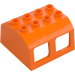 Duplo Naranja Pasajero Cabin para Tren (13530)