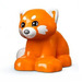 Duplo Orange Red Panda with White Patches (81464)