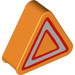 Duplo Orange Sign Triangle with Warning triangle (43206 / 90363)
