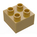 Duplo Oro perlato Mattoncino 2 x 2 (3437 / 89461)