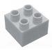 Duplo Grigio perlato chiaro Mattoncino 2 x 2 (3437 / 89461)