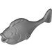 Duplo Pearl Light Gray Fish with Thin Tail (19084 / 31445)