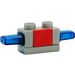 Duplo Pearl Light Gray Siren Brick with Red Button and Blue Lights (51273)