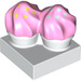 Duplo assiette avec Cupcakes avec Pink Icing avec Dots (65188 / 65941)