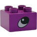 Duplo Purple Brick 2 x 2 with Eye (3437 / 45166)