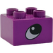 Duplo Purple Brick 2 x 2 with Eye (3437 / 45166)