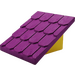 Duplo Purple Shingled Roof with Yellow Base