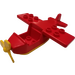 Duplo Red Airplane with Yellow Bottom and Yellow Propeller (2159 / 74955)