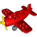 Duplo Red Airplane with Yellow Propeller (62780)