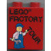 Duplo Red Brick 1 x 2 x 2 with Factory Tour 2005 without Bottom Tube (4066)