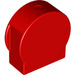 Duplo rot Backstein 1 x 3 x 2 mit Runden oben mit Ausschnittseiten (14222)