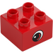 Duplo Red Brick 2 x 2 with Eye (10517 / 10518)