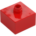 Duplo Rot Stein 2 x 2 mit Pin (92011)