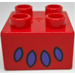 Duplo Red Brick 2 x 2 with Toes (3437)