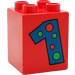 Duplo Červená Kostka 2 x 2 x 2 s &quot;1&quot; (31110)