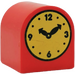 Duplo Rojo Ladrillo 2 x 2 x 2 con Parte superior curva con Clock (3664)