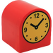 Duplo Rosso Mattoncino 2 x 2 x 2 con Parte superiore curva con Clock (3664 / 82299)