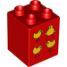 Duplo Red Brick 2 x 2 x 2 with Four chicks (31110 / 88273)