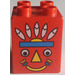 Duplo Rouge Brique 2 x 2 x 2 avec totem pole Face (31110)