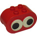 Duplo Red Brick 2 x 4 x 2 Rounded Ends with Two Adjustable eyes