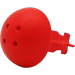 Duplo Rot Canon Ball mit 4 Löchern oben (54043)