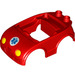 Duplo Rosso Macchina Corpo con Giallo Headlights con Ambuland Symbol (11847 / 12110)