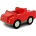 Duplo Red Car with Dark Gray Base (2218)