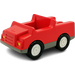 Duplo Red Car with Dark Gray Base (2218 / 74445)