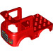 Duplo Rood Chassis 4 x 8 x 3.5 Firetruck met Rood en Geel headlights (43590)