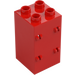 Duplo Red Column Brick 2 x 2 x 3 with Hinge fork (69714)