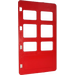 Duplo Red Door 1 x 4 x 6 with Six Panes