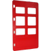 Duplo Red Door 1 x 4 x 6 with Six Panes