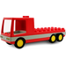 Duplo Červená Flatbed Truck