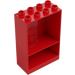 Duplo Red Frame 4 x 2 x 5 with Shelf (27395)