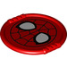 Duplo rot Platte mit Spider-Man Maske (1355 / 27372)