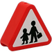 Duplo Red Sign Triangle with Pedestrian Crossing (42025 / 43248)