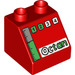 Duplo Red Slope 2 x 2 x 1.5 (45°) with Numbers, &#039;Octan&#039; and Fuel Gauge (6474 / 43029)