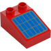 Duplo Rød Skråning 2 x 3 22° med Blå Solar Panel (35114 / 104381)