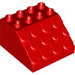 Duplo Red Slope 4 x 4 x 2 (18814)