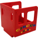 Duplo Red Steam Engine Cabin with &quot;CIRCUS&quot; (Older, Larger) (4544)