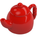 Duplo Rouge Tea Pot avec Couvercle (3728 / 35735)