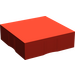 Duplo Red Tile 2 x 2 with Side Indents with Red Inverse Quarter Disc (6309 / 48661)
