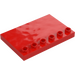 Duplo Red Tile 4 x 6 with Studs on Edge (31465)